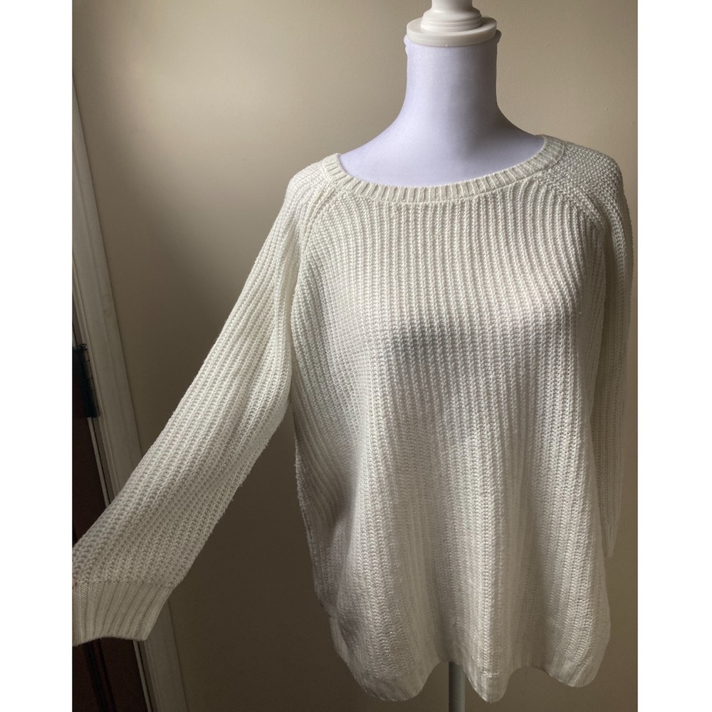 Sonoma 3/4 sleeve white sweater size Small - Picture 5 of 6